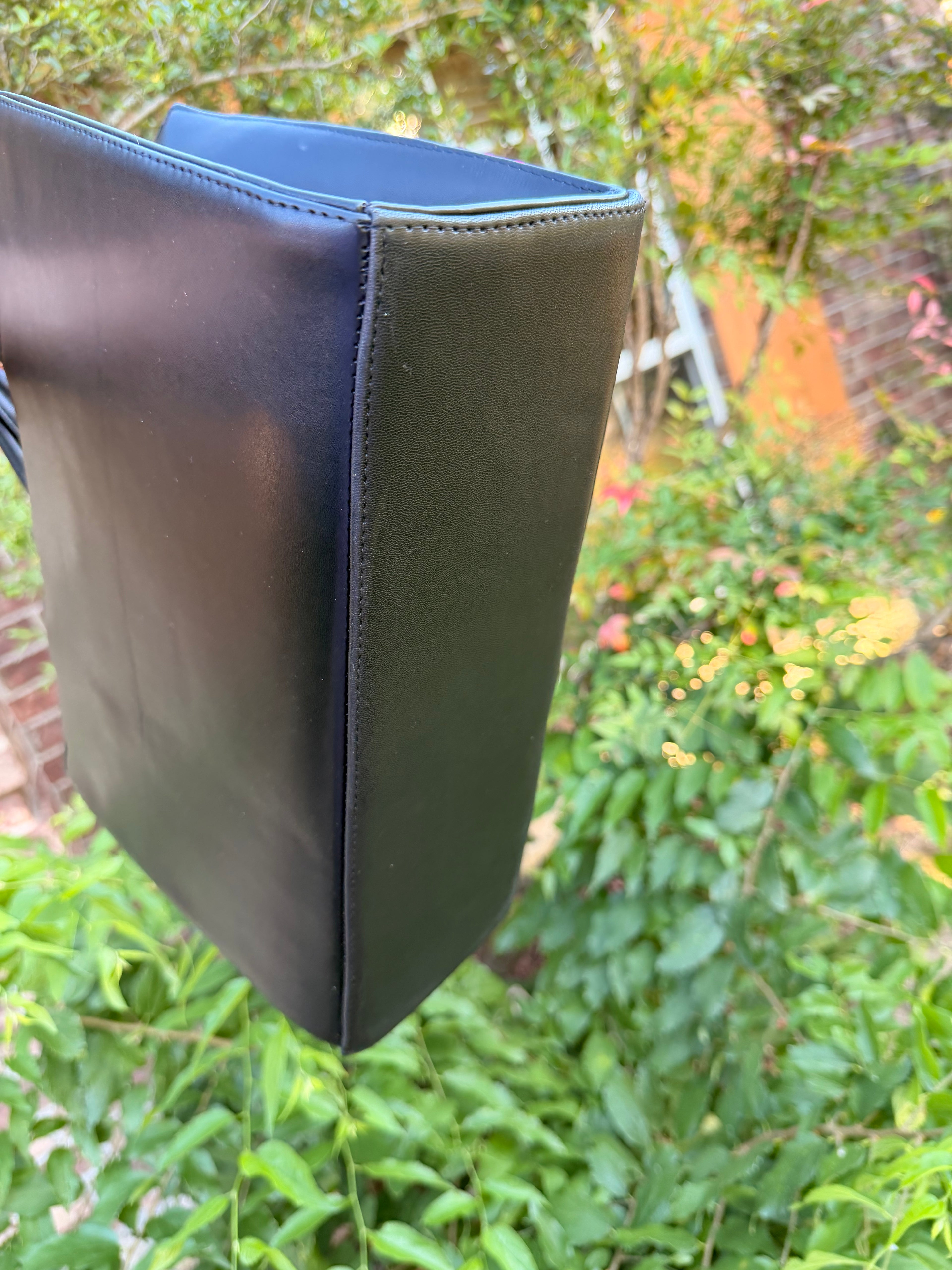 Black Embroidered Artisan Bag