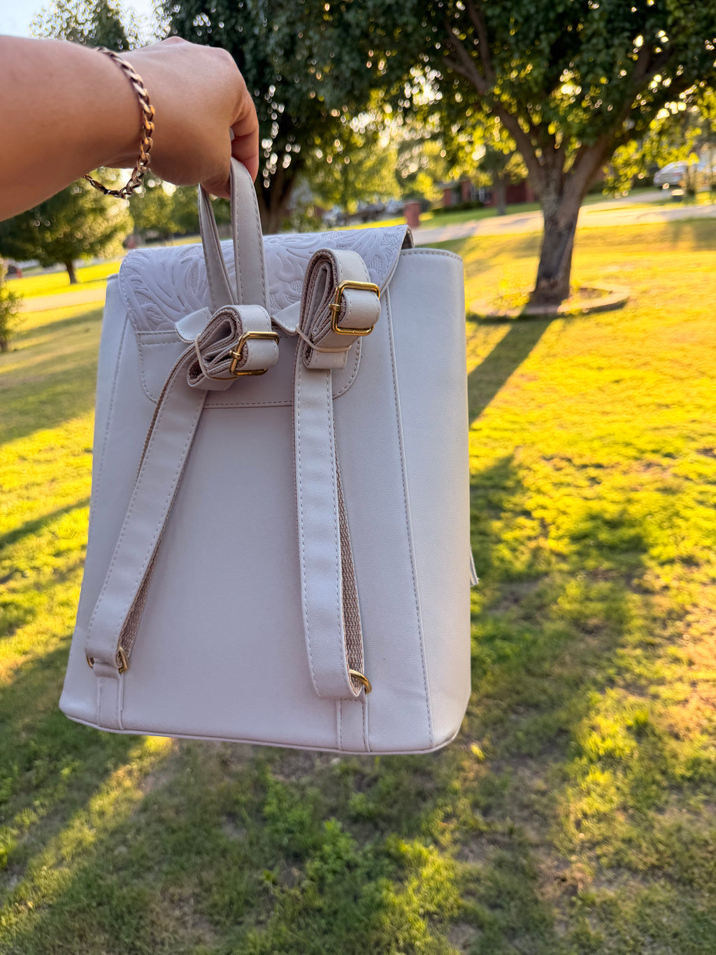 Hummingbird Sacred Heart Backpack – Vegan Leather